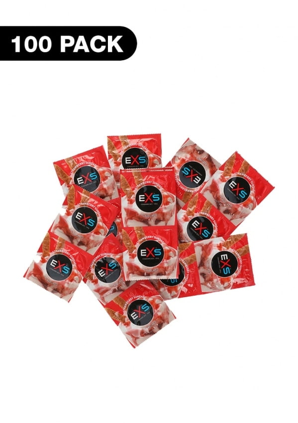 Exs Condooms - Aardbeien condooms 100 stuks