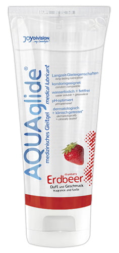 Aqua Glide glijmiddel met Aardbeien smaak