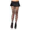 Zwarte panty met lijnen