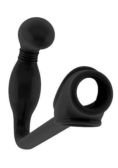 SONO NO. 2 Butt Plug met penisring - Zwart
