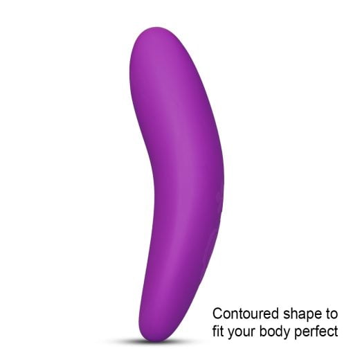 Paarse oplaadbare opleg vibrator met afstandsbediening - Afbeelding 5