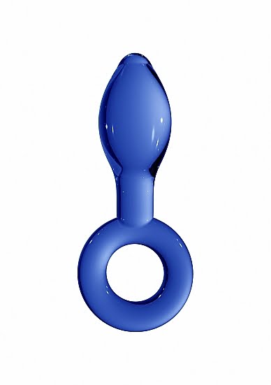 Chrystalino Plugger - Blue glazen dildo
