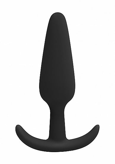 GILLES medium cork butt-plug with handles - Black