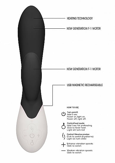 Passion - Rechargeable Heating G-Spot Rabbit Vibrator - Afbeelding 5