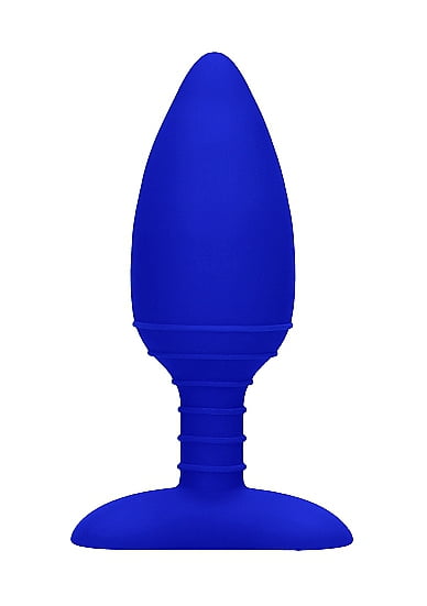 Elegance - Heating Anal Butt Plug - Glow - Blue