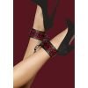 Ouch! Luxury Ankle Cuffs - Burgundy