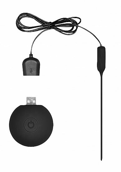 Silicone Rechargeable Vibrating Plug - Zwart