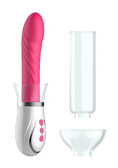 Oplaadbare Vibrator met Pomp Kit voor Koppels - Roze