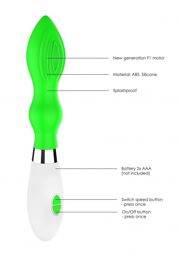 Astraea Vibrator en Clitoris stimulator - Groen