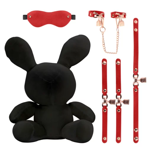 BDSM Knuffel Konijn Zwart