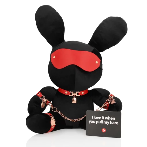 BDSM Knuffel Konijn Zwart