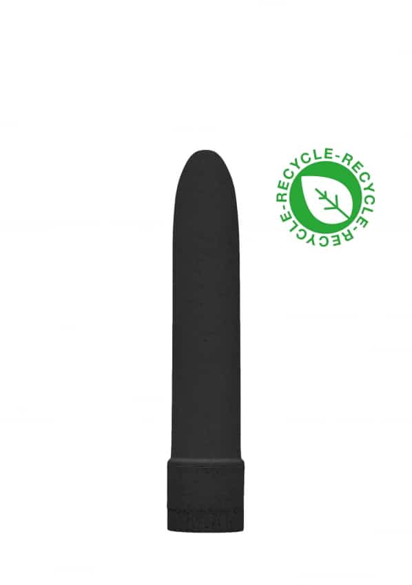Biologisch afbreekbare Vibrator 14 cm - Zwart