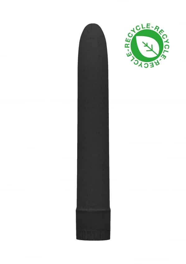Biologisch afbreekbare Vibrator 17.7 cm - Zwart