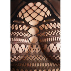 Bodystocking met lange mouwen en korte col - Plus Size