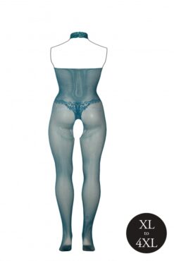 Bodystocking van visnet en kant - Plus Size