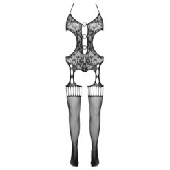 Catsuit met open kruis in riemlook