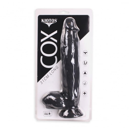Cox - Realistische dildo van 31 cm - Zwart