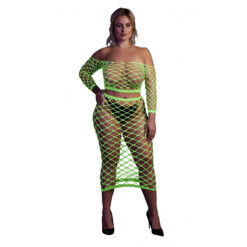 Crop top met lange mouwen en lange rok