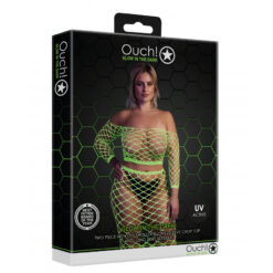 Crop top met lange mouwen en lange rok