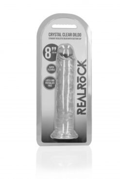 Dildo recht model met zuignap - Transparant