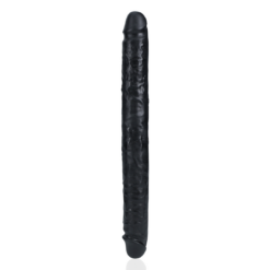 Extra Lange Dubbele Dunne Dildo 35.6 cm - Zwart