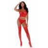 Forplay - Ring Me Up Bustier Set - Rood