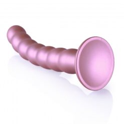 Geribbelde G-spot dildo met zuignap