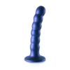 Geribbelde G-spot dildo met zuignap