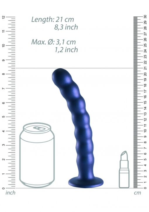 Geribbelde G-spot dildo met zuignap