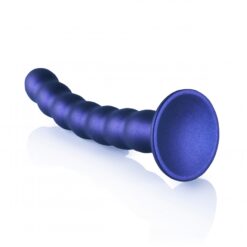 Geribbelde G-spot dildo met zuignap