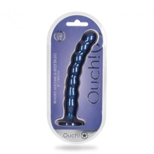 Geribbelde G-spot dildo met zuignap