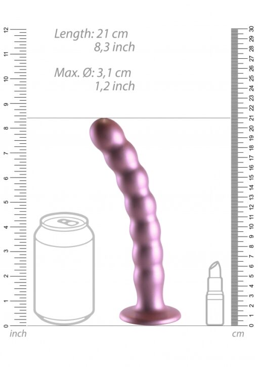 Geribbelde G-spot dildo met zuignap