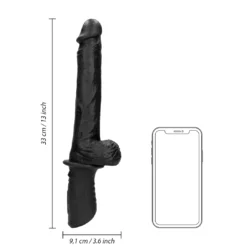 Hand Held Silicone Vibrating and Thrusting Sex Machine