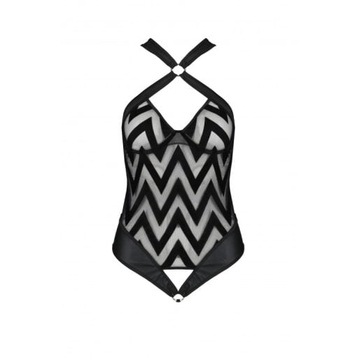 Hima - Zwart gestreepte bodysuit