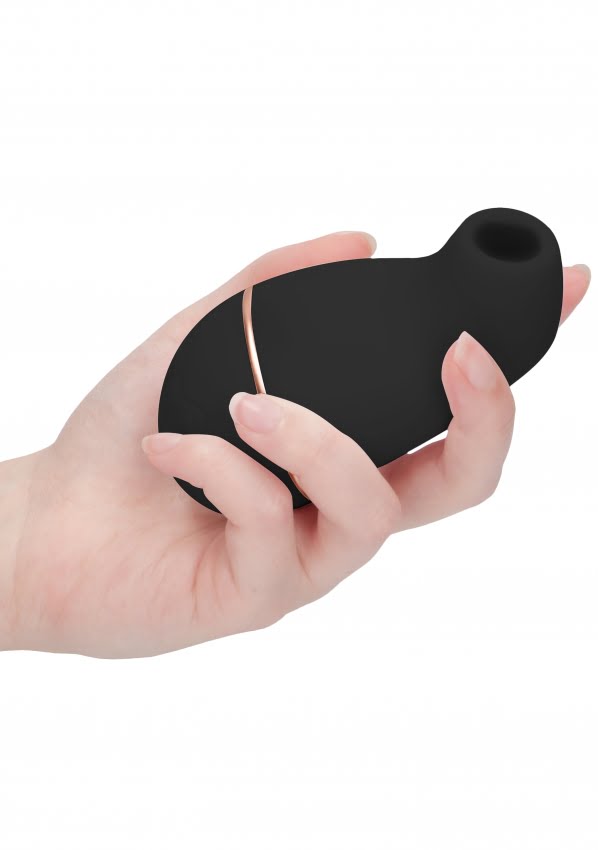 Irresistible Zuigende Vibrator Kissable - Zwart
