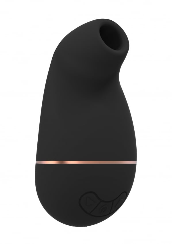 Irresistible Zuigende Vibrator Kissable - Zwart