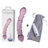 Joyride - Glazen Roze Dildo voor vaginaal en anaal gebruik - GlassiX Set 18