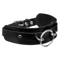 Kinky Diva – Lederen Collar met O-ring