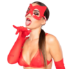 Kinky Diva – Luxe Katten Masker - Rood