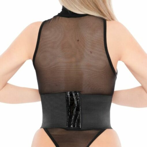 Kinky Diva – Taille Corset Croco – Zwart