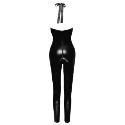 Lak Catsuit Met Halternek
