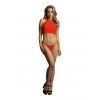 Le Desir - Sexy Strass Top en String One Size - Rood