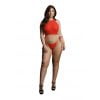 Le Desir - Sexy Strass Top en String Plus Size - Rood