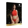 Le Desir - Sexy Strass Top en String Plus Size - Rood