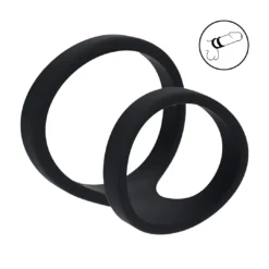 Levelz - 2 Loop Silicone Cockring Rekbaar