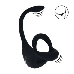 Levelz - Afstandsbediening Vibrerende Siliconen Tri O Cockring met Prostate Stimulator