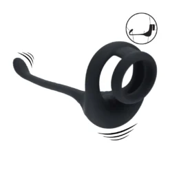 Levelz - Dubbele Motor Siliconen Cockring met Prostaat Stimulator