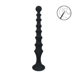Levelz - Geribbelde siliconen anale Plug met uitlopende vorm