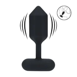 Levelz - Hexagonal Vibrating Silicone Anal Plug - Large