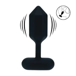 Levelz - Hexagonal Vibrating Silicone Anal Plug - Small